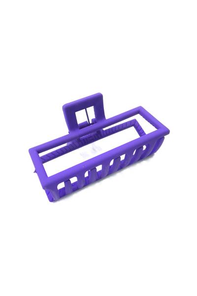FASHION PURPLE RECTANGLE HAIR CLAW
