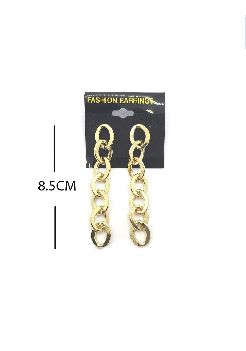 FASHION METAL LINK DROP EARRING