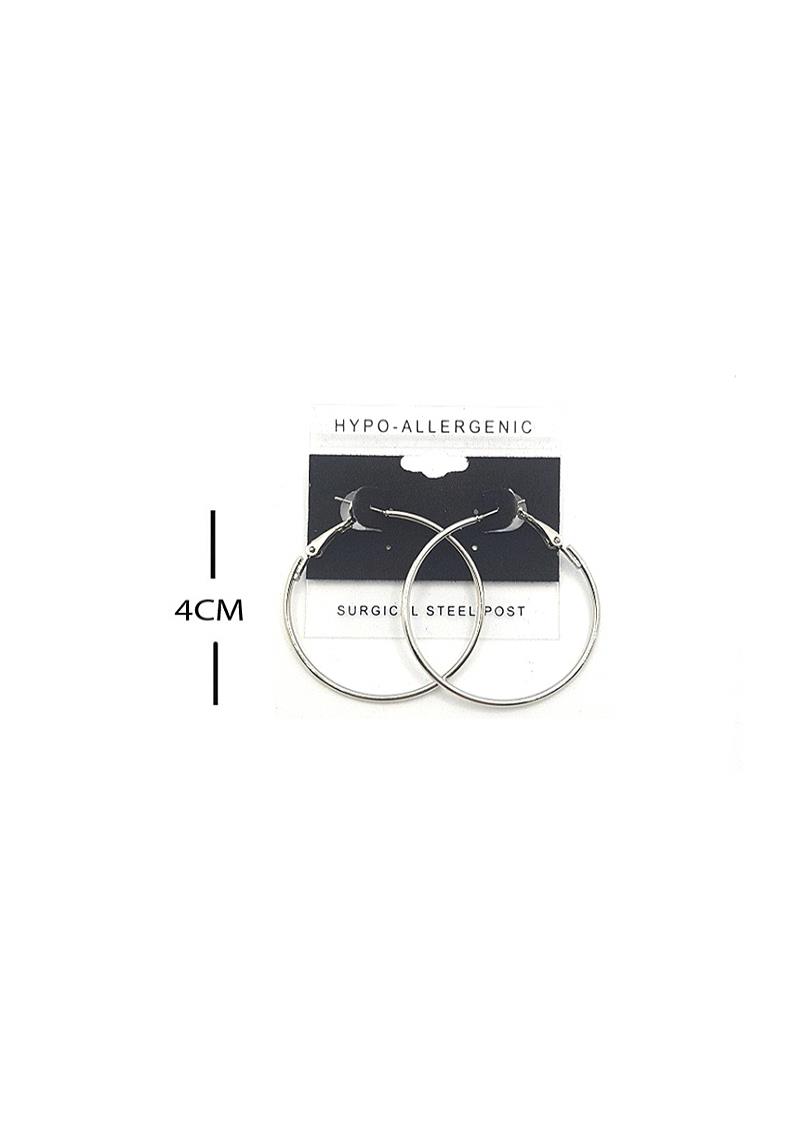 FASHION METAL HOOP 40MM EARRING