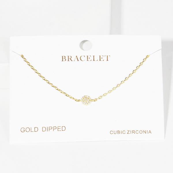 DAINTY CRYSTAL DISC BRACELET