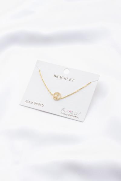 PEACE SIGN CHARM BRACELET