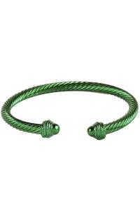 TWISTED COLOR METAL CUFF BRACELET