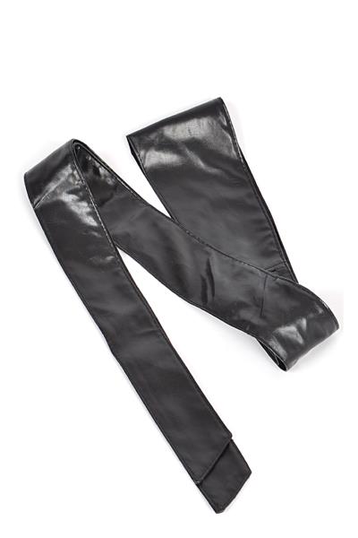 FAUX LEATHER TIE UP BELT
