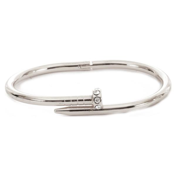 NAIL HINGED BANGLE BRACELET