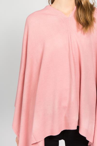CHIC STYLISH CHENILLE SOLID COLOR PONCHO