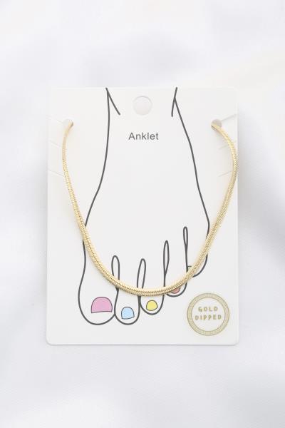 SNAKE LINK METAL ANKLET