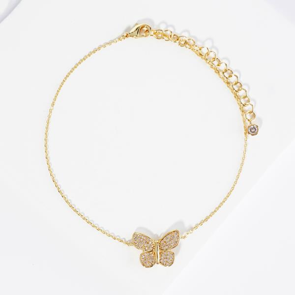 BUTTERFLY GOLD DIPPED ANKLET