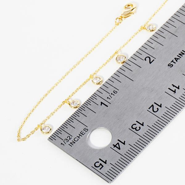 RHINESTONE BEAD ANKLET