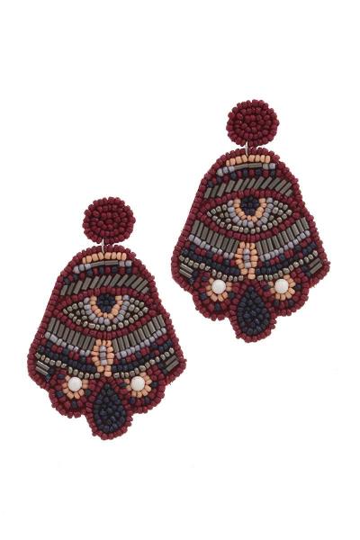 DESIGNER MODERN EYE DROP EARRING