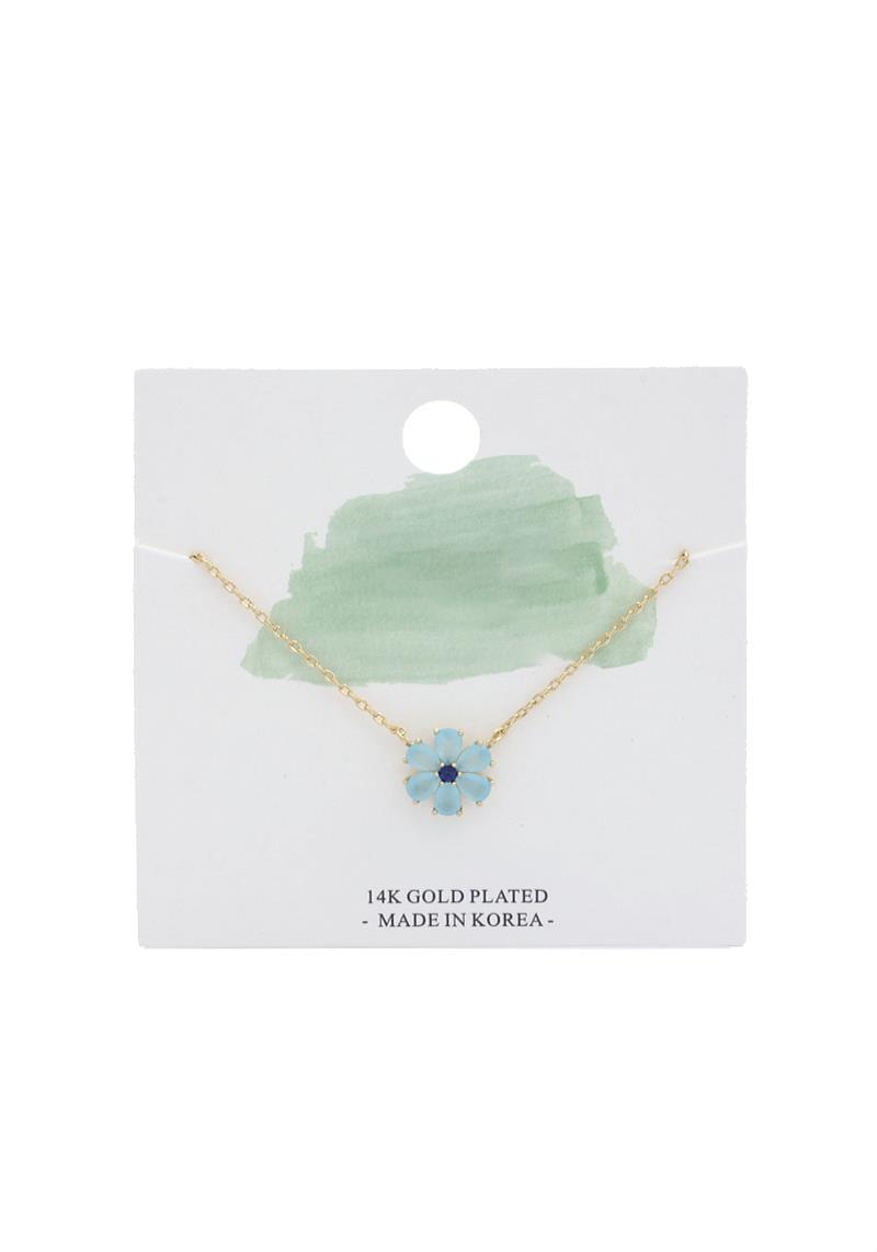 FLOWER CHARM NECKLACE