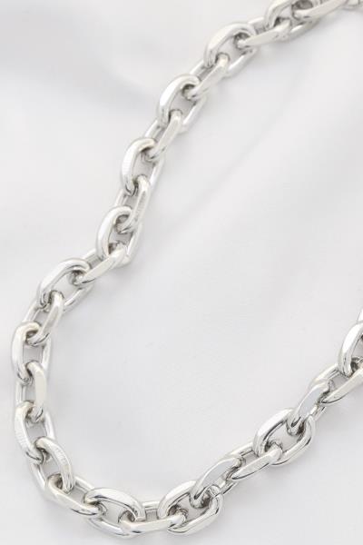 OVAL LINK METAL NECKLACE