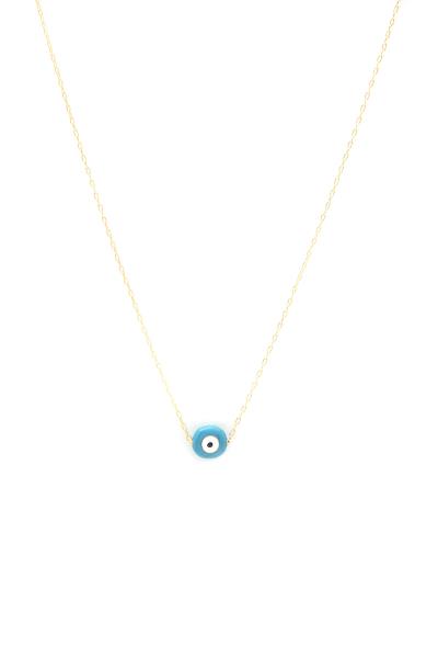 DAINTY CHAIN EVIL EYE BEAD NECKLACE