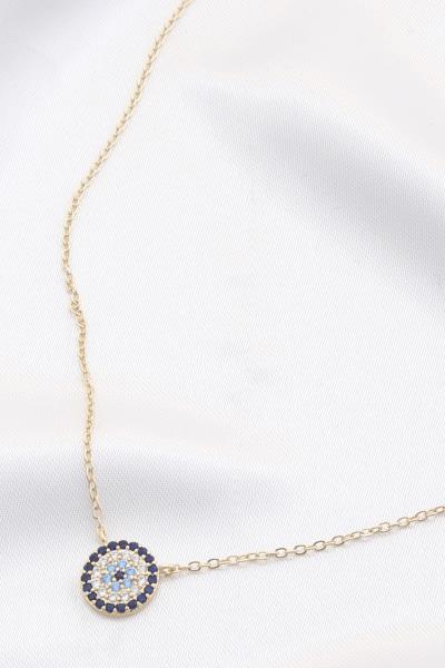 EVIL EYE CRYSTAL PENDANT NECKLACE