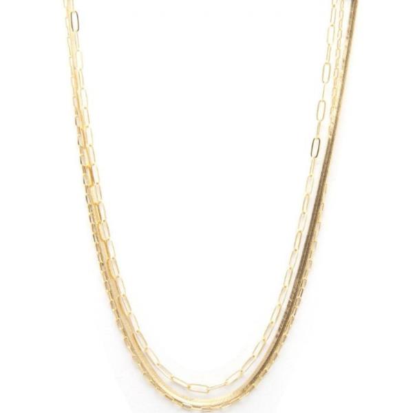 OVAL LINK LAYERED NECKLACE