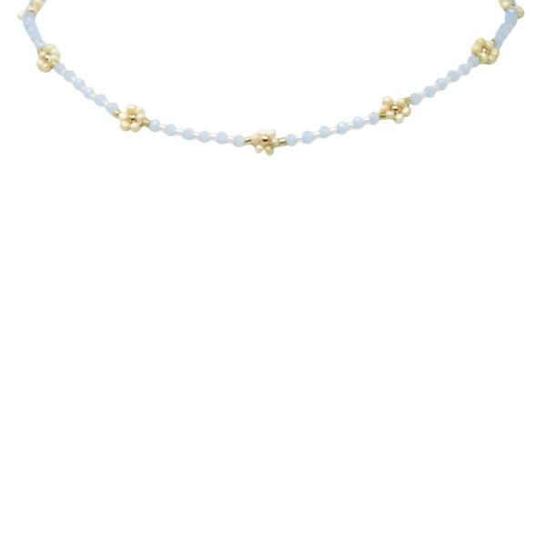 SEED BEAD FLOWER NECKLACE