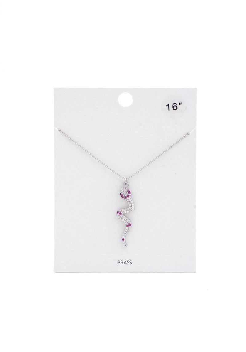 SNAKE CHARM NECKLACE