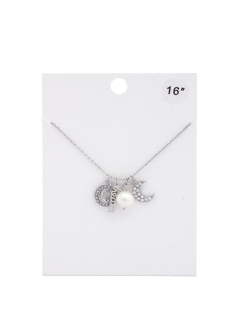 DREAM MOON CHARM NECKLACE