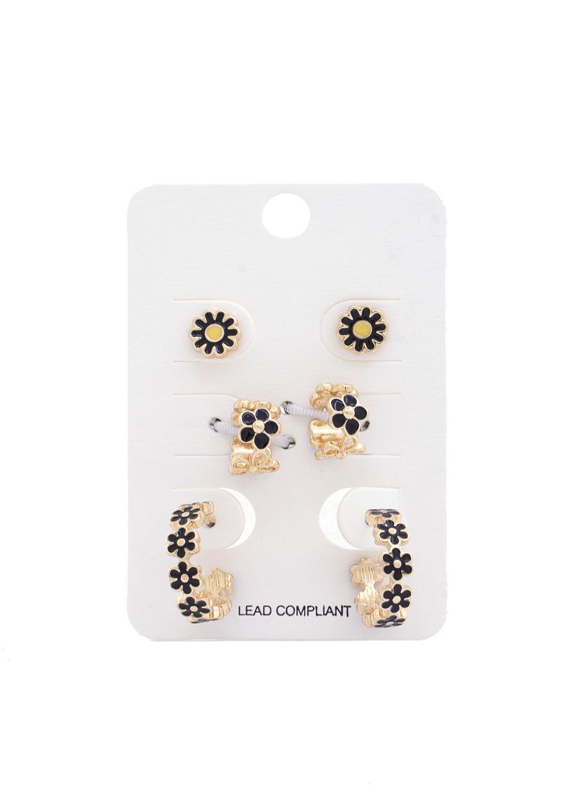 DAISY FLOWER EARRING SET