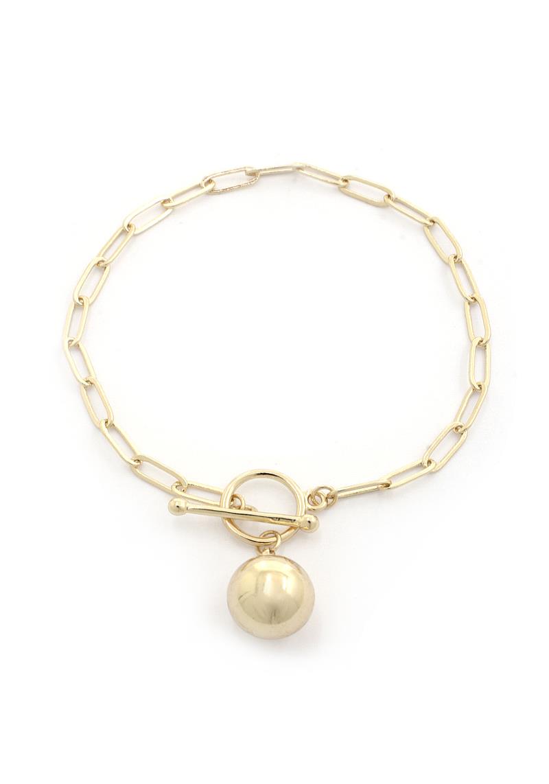BALL TOGGLE CLASP BRACELET
