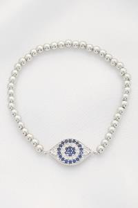 BALL CHAIN STRETCH HAMSA BRACELET