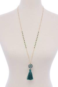TASSEL PENDANT LONG NECKLACE