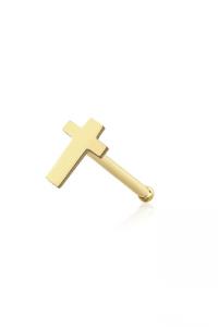 20PCS OF CROSS FLAT HEAD 316L SURGICAL STEEL NOSE HOOP PACKAGE