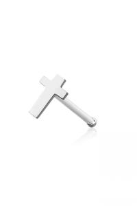 20PCS OF CROSS FLAT HEAD 316L SURGICAL STEEL NOSE HOOP PACKAGE