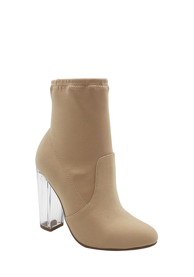 TRENDY SMOOTH SQUARE CLEAR HEEL