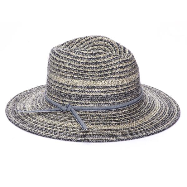 PANAMA FEDORA HAT WITH TWO TONE COLOR