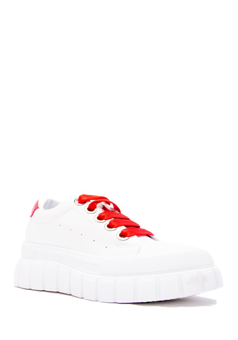 LACE UP SNEAKER W CHUNKY SOLE