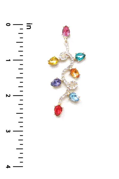 FASHON CRYSTAL TWIRL DESIGN EARRING
