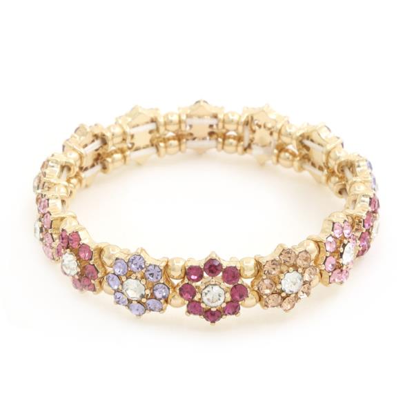 FLOWER RHINESTONE BRACELET