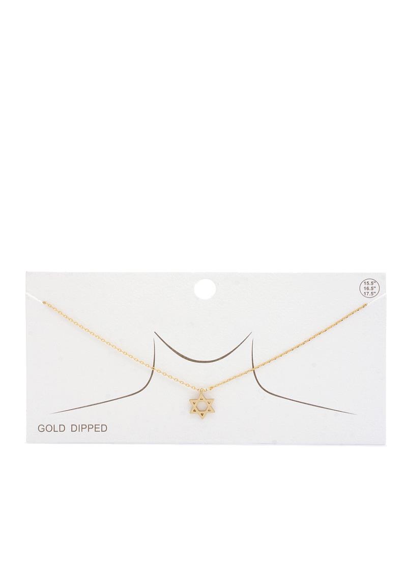 STAR OF DAVID CHARM NECKLACE