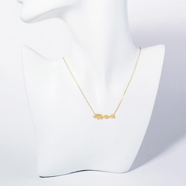GOLD DIPPED PENDANT NECKLACE