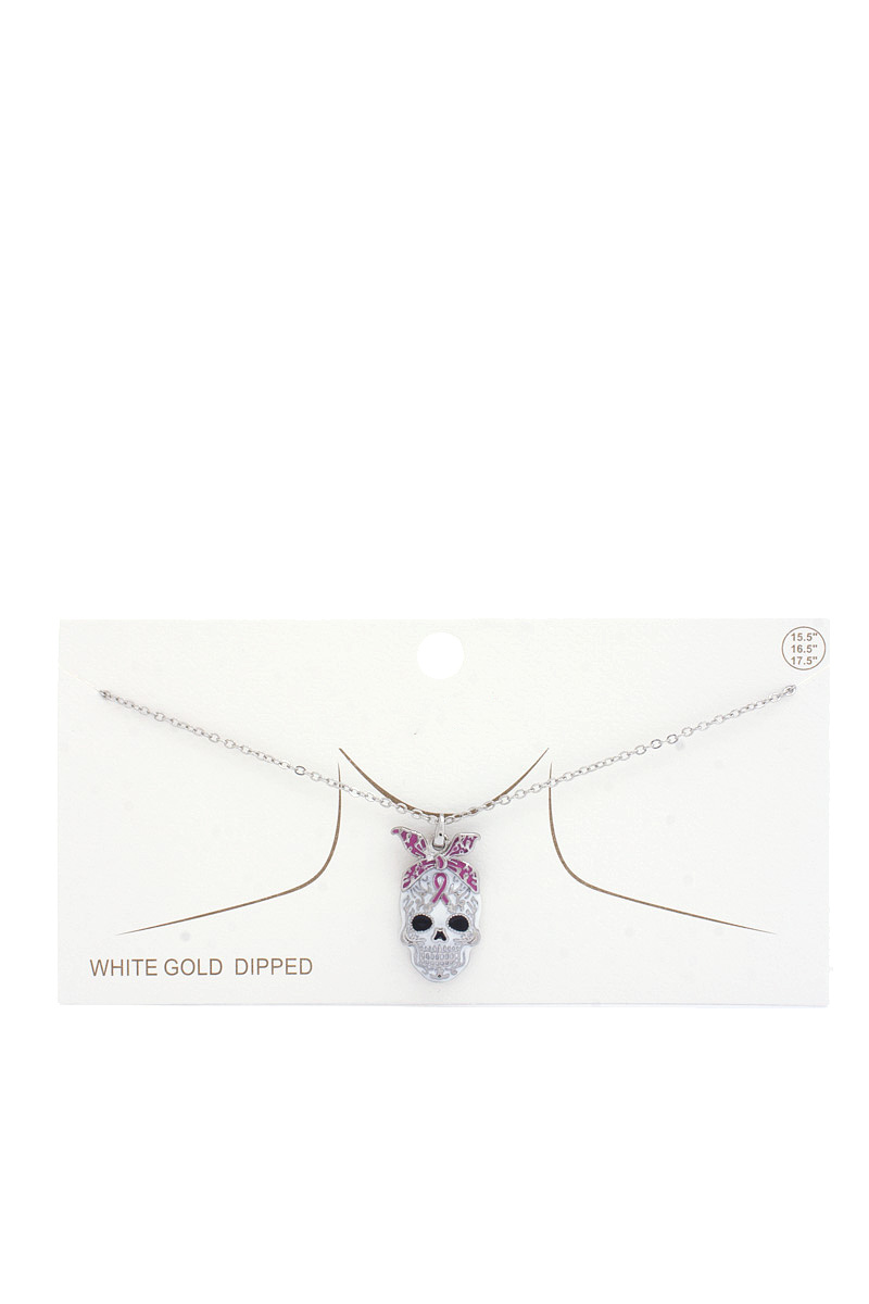 SUGAR SKULL PENDANT NECKLACE