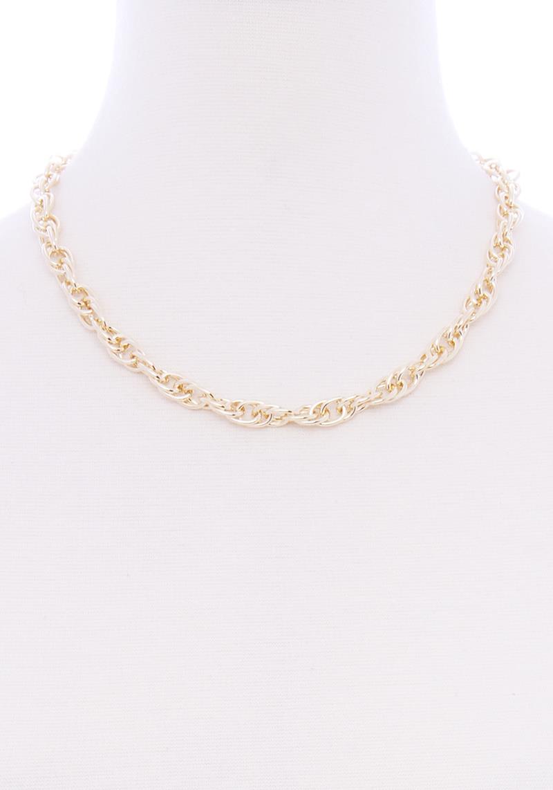 SODAJO BASIC LINK CHAIN METAL NECKLACE