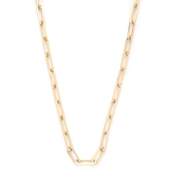 BASIC OVAL CHAIN METAL NECKLACE