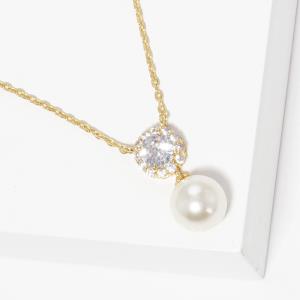 PEARL BEAD PENDANT NECKLACE