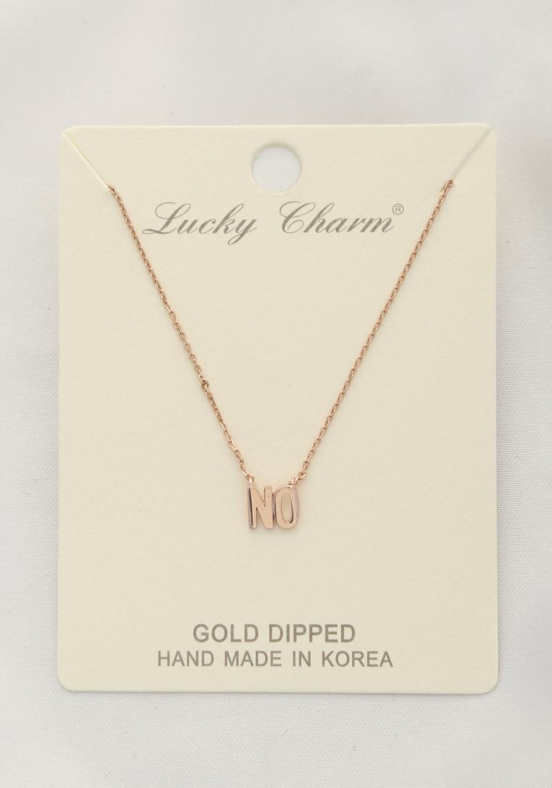 NO CHARM GOLD DIPPED NECKLACE