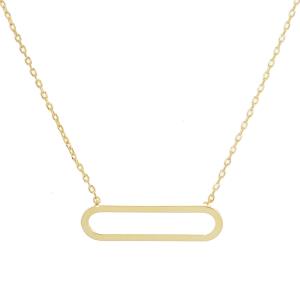 LONG OVAL NECKLACE