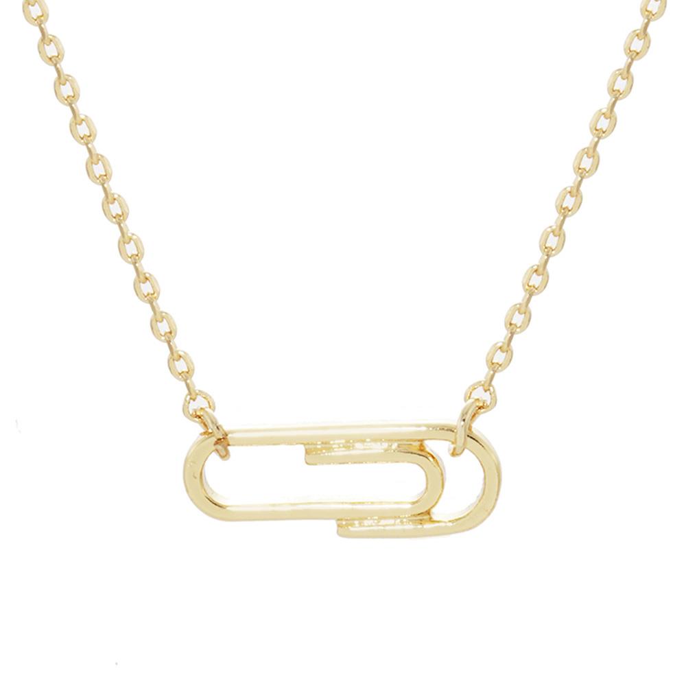 PAPERCLIP CHARM NECKLACE