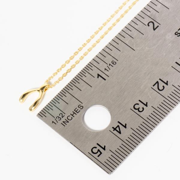 GOLD DIPPED RIBBON PENDANT NECKLACE