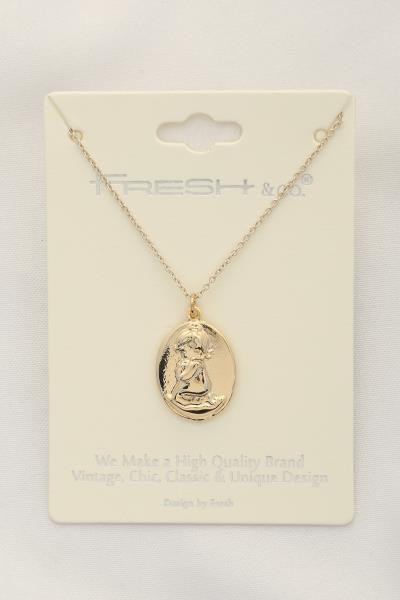 MODERN CHIC COIN PENDANT NECKLACE