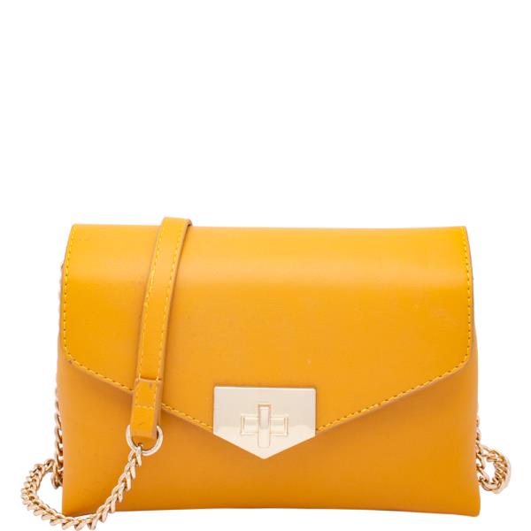 SMOOTH ENVELOPE SHAPED CROSSBODY BAG