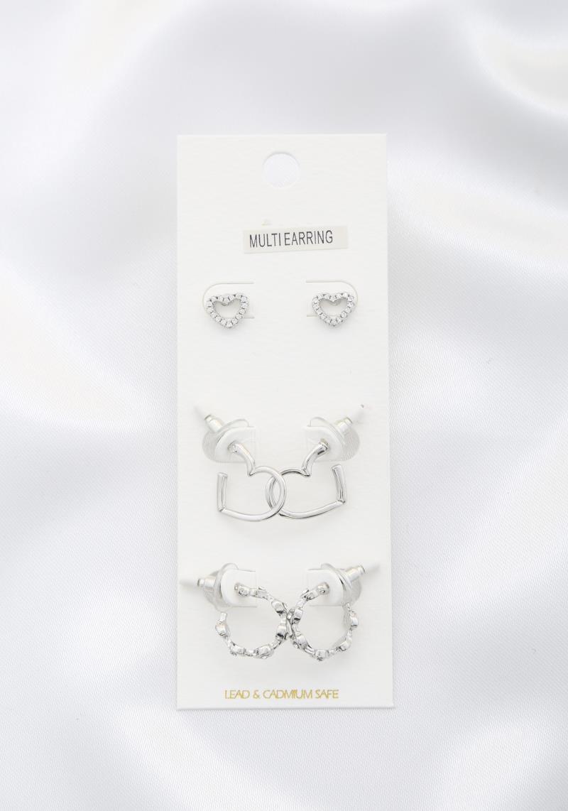 HEART SHAPE ASSORTED EARRING SET