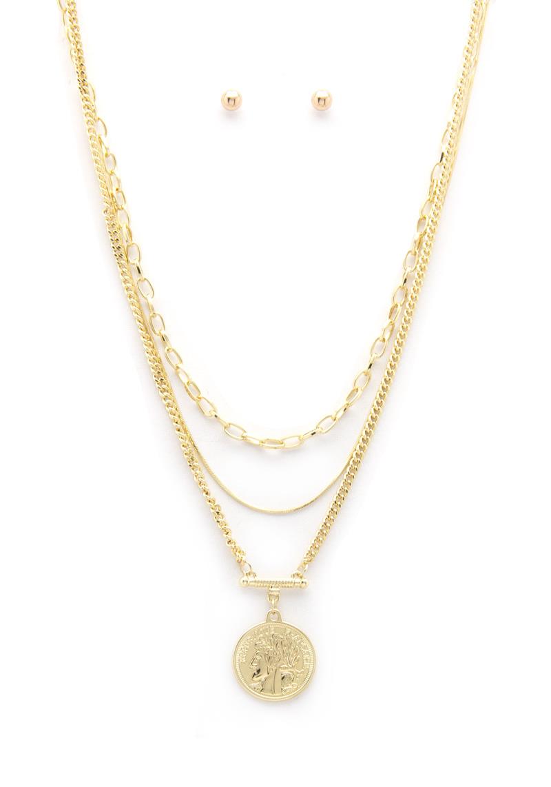 COIN LAYERED NECKLACE