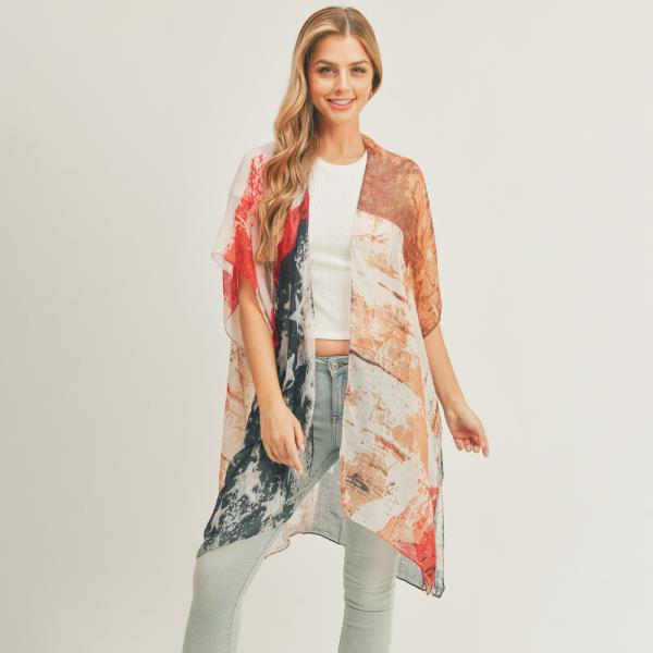 VINTAGE AMERICAN FLAG KIMONO