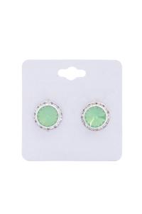 BASIC STONE STUD FASHION EARRING
