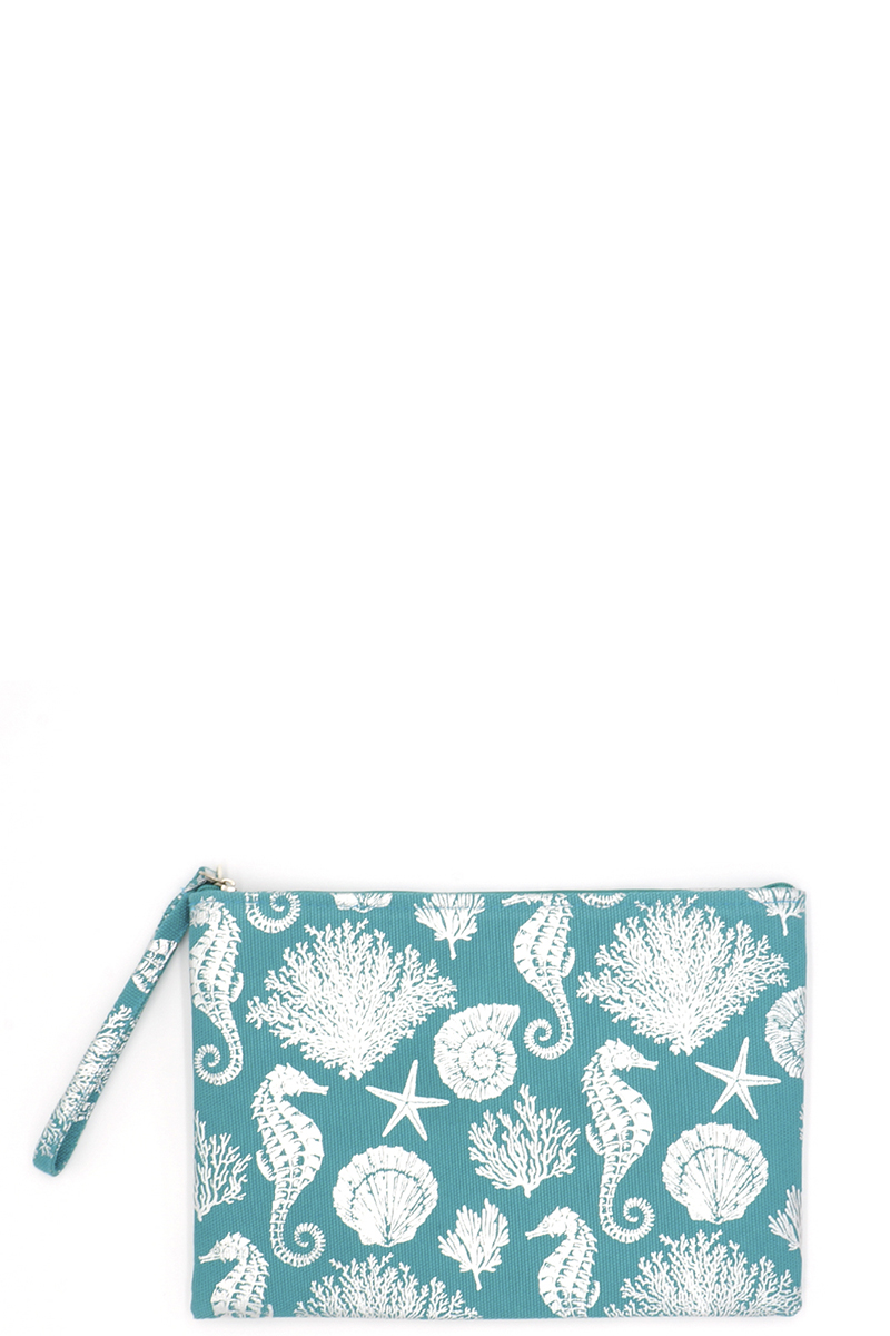 SEA LIFE PRINT POUCH BAG