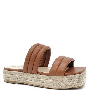 CHIC PUFF DOUBLE STRAP STRAW SANDALS 12 PAIRS